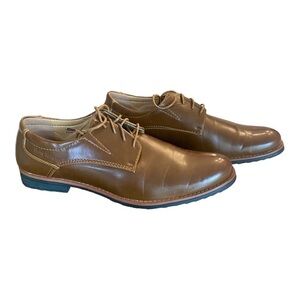 Henry Ferrera Collection Lace Up Brown Business Loafers size 13